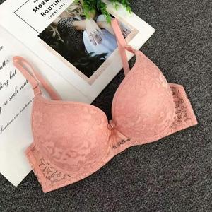 <b>Peach</b> Lacy Padded T-<b>Shirt</b> Bra - Wired / Non-WIred - Product Image 4