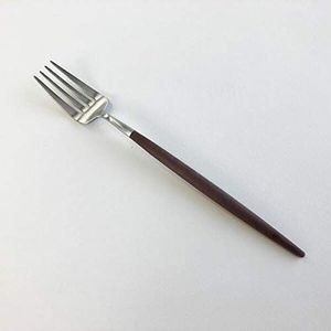 Fourchette de table à manche noir élégante Fourchette en acier inoxydable pour un usage quotidien Design élégant et durable pour les paramètres de table à manger modernes - Product Image 3
