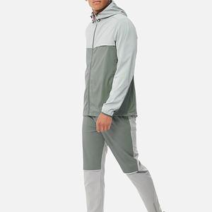 Custom Made Mens Polyester Tracksuit Set <b>Patchwork</b> Zip up Nylon <b>Jacket</b> and Jogger Pants Nylon <b>Patchwork</b> Windbreaker Set - Product Image 4