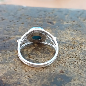 Gran oferta, anillo de piedras preciosas hecho a mano de Plata de Ley 925, joyería Larimar Original para bodas, suministro al por mayor - Product Image 4