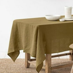 Nappe de table carrée moderne en lin et coton, imperméable, anti-taches et anti-poussière, personnalisable pour mariage, fête, événement, vente en gros - Product Image 3