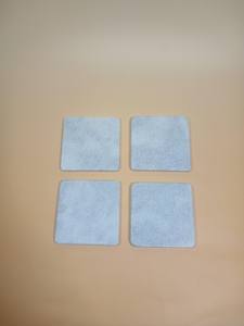 Juego de Cuatro Posavasos de Mármol Travertino Natural, Posavasos Minimalistas Modernos para Bebidas - Product Image 3