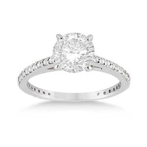 แหวนหมั้นเพชรทรงเพ็ตตี้ อีเทอร์นิตี้ ทองคำขาว 18K 0.55 กะรัต - Product Image 2