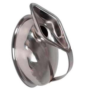 Urinoir manuel féminin réutilisable de haute qualité en acier inoxydable, instrument hospitalier par Holloware Surgical Basis - Product Image 1