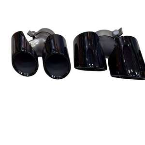 Embouts d'échappement quadruples en titane noir de haute qualité adaptés à la Porsche 911.1/911.2  992044207  992044230  081100800009G - Product Image 4