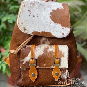 Nouvelle mode directe d'usine grande capacité en cuir de vachette véritable sac à dos pour femmes sac de week-end de luxe sac à dos sacs à dos de voyage - Product Image 1