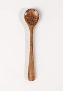 Cuillères à thé en bois de haute qualité, fabriquées en Inde, nouveau design, cuillères à dessert avec manche en bois émaillé, couverts, prix bas - Product Image 3