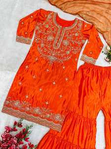 TOP DE SOIRÉE ET SARARA AVEC DUPPATA FANTAISIE ET BRODERIE - Product Image 5