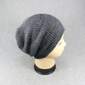 Precio de fábrica, gorro slouchy Unisex hecho a medida, gorro slouchy acrílico con logotipo, gorros de calavera de pescador, gorro de invierno, gorros cálidos - Product Image 3