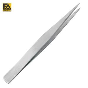 Pince à épiler à pointe fine en acier inoxydable logo personnalisé Pince à épiler d'horlogers professionnels de précision pointue droite - Product Image 1