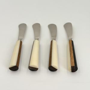 New Arrival Unique Design Resin Blush Color Handle Mirror Polished Flatware <b>Set</b> Table Having Four Piece Lowest Price in india - Product Image 3