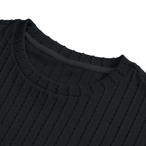 Simplicité décontracté été solide hommes revers poches bouton Polo mode chemises décontracté taille élastique cordon pantalon mouvement ensembles - Product Image 3