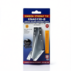 เหล็กยึดแบบหนีบ SIMPSON STRONG TIE KNAG130-B ชุบกัลวาไนซ์แบบจุ่มร้อน ขนาด 125 x 125 x 80 มม. สำหรับโรงรถ หลังคาคลุม และที่จอดรถ ETA 06/0106 - Product Image 3