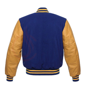OEM Custom Leather Sleeve Chenille Embroidery College <b>Bomber</b> Flight Baseball Team Letterman <b>Jackets</b> For <b>Men's</b> <b>summer</b> - Product Image 6