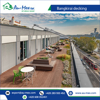 Planches solides de terrasse en bois Bangkirai 25x145mm pour terrasse de style moderne