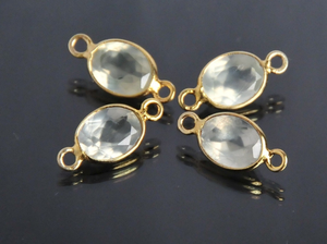 Handmade Vintage 8mm Blue Quartz Cut Gemstone Pendant Trendy Sterling Silver Brass Perfect Design Women's Jewelry Making <b>Gift</b> - Product Image 3