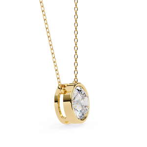 Pendentif en or 18 carats avec un magnifique diamant cultivé en laboratoire, pendentifs et breloques de diamants de qualité supérieure - Product Image 6