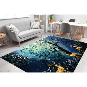 Alfombras Golden Deer, Alfombras Forestales, Alfombra Abstracta con Diseño de Árbol, Alfombras de Animales, Alfombra de Lujo, Alfombra Suave con Pelo - Product Image 3