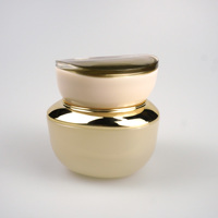 Flacons pompe cylindriques personnalisés pour lotion, sérum, crème visage, pots de crème 50g, ensemble d'emballages cosmétiques de luxe en verre, flacons de soin de la peau de luxe