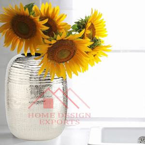 Recién llegado, jarrones de flores con forma cilíndrica para centros de mesa de boda, jarrones decorativos de plata para sala de estar - Product Image 2