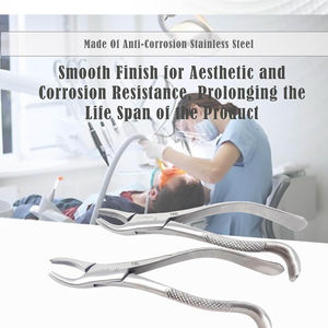 Fórceps de Extracción Dental Manual de Acero Inoxidable Alemán para Raíz de Incisor Inferior Universal con Certificación CE y Agarre Ergonómico de 30 mm - Product Image 4