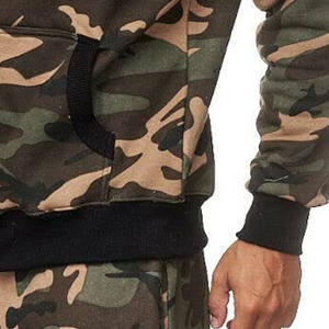 Survêtement à impression personnalisée pour hommes polaire grande taille sweat à capuche en coton survêtements de jogging pour hommes ensemble de pantalons deux pièces - Product Image 3