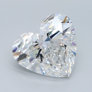 Diamant de laboratoire IGI 4,04 carats taille cœur, blanc, calibré, couleur F, clarté VVS2, diamants créés en laboratoire pour bijoux, cadeaux pour elle - Product Image 1