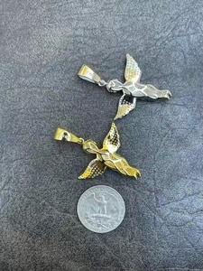 จี้เพชรโมอิสสำหรับทุกเพศ925เงินสเตอร์ลิงรูปเทวดาเครูบผู้สวดภาวนาและเครื่องลางดีจี้เพชรโมอิส - Product Image 5