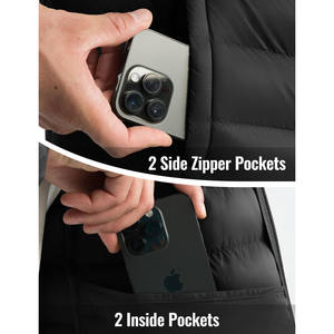 Chaqueta Acolchada de Diseñador de Lujo Extra Grande para Hombre, Chaqueta de Plumón de Alta Calidad con Logotipo Personalizado Informal en 3D, Chaqueta Acolchada con Capucha para Hombre - Product Image 5