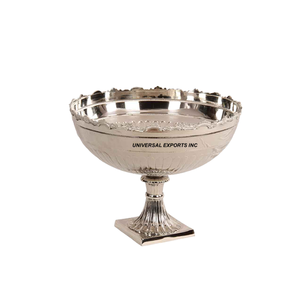 Bol à chocolat décoratif en métal Vaisselle nickelée Bol sucré Forme ronde Nouveau bol à chocolat design - Product Image 3