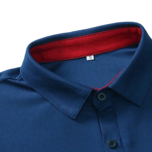 Camisa Polo de algodón para hombre, logotipo personalizado estampado, manga corta, Polo bordado, proveedor de ropa al por mayor - Product Image 5