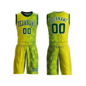 Maillot de basket-ball pour hommes/robe pour femmes maillot de basket-ball réversible pratique vierge personnalisé - Product Image 1