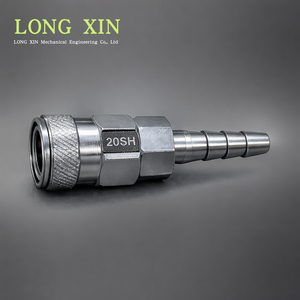 ข้อต่อสายยางทนสารเคมี รุ่น JHI-516SH ผลิตจากเหล็กกล้าไร้สนิมชุบสังกะสี ป้องกันการกัดกร่อน ยี่ห้อ LONG XIN - Product Image 2