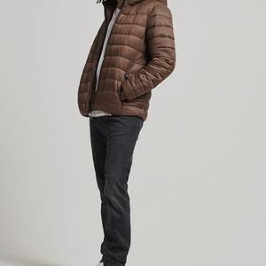 Chaqueta acolchada cálida de invierno de todos los colores sólidos para adultos, capucha informal, prendas de vestir impermeables, cremallera frontal, calle alta, OEM teñido - Product Image 3