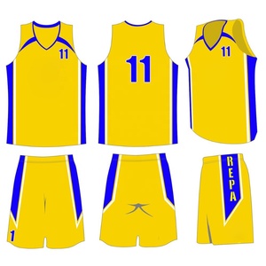 Maillots réversibles de basket-ball par sublimation personnalisés OEM Style d'ensemble d'uniformes imprimés grande taille respirants - Product Image 3