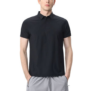 Polo de golf uni à manches courtes en gros OEM, logo brodé personnalisé de haute qualité, polos pour hommes, t-shirt 100% coton - Product Image 4