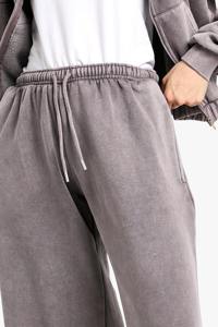 กางเกงวอร์มขาตรงเอวสูงสำหรับผู้หญิงกางเกงวิ่งทรงหลวมแฟชั่นแนวสตรีทสำหรับฤดูหนาว - Product Image 2