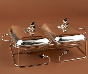 Elegante Cacerola Moderna de Acero Inoxidable con Acabado Pulido, Diseño Ecológico, Incluye Soporte para Ollas, para Uso en el Hogar y Restaurantes - Product Image 5