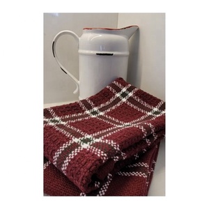 2024 imprimé solide bleu foncé couleur haute qualité à la mode brodé durable 100% coton biologique GOTS cuisine Golf ensembles de serviettes - Product Image 4