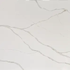 Losa de piedra de cuarzo blanco Calacatta de 2 cm y 3 cm de espesor, piedras artificiales de alta calidad, superventas, encimera de cocina