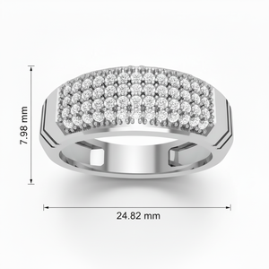 Anillo Nexus de Oro de 14K y Diamantes para Hombre - Product Image 2