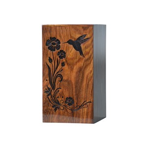 Urna de cremación de madera hecha a mano para cenizas humanas adecuada para hombres y mujeres adultos caja de urna funeraria decorativa y ataúd - Product Image 5
