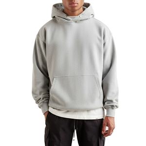 Trendy Men's Custom Logo Winter <b>Oversized</b> <b>Hoodie</b> Puff Printed Chenille Patch Embroidery 450gsm Heavyweight <b>Fleeced</b> 100% Cotton - Product Image 1