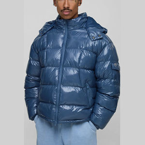 Chaqueta Acolchada de Poliéster Reciclado, Impermeable, con Relleno de Plumón, con Logotipo Personalizado, Talla Grande, para Hombre - Product Image 1