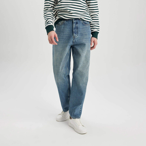 จัดส่งฟรีขนาดใหญ่และสูงเสื้อผ้ากางเกงฤดูหนาวใหญ่ขาตรงกางเกงยีนส์ดิบกางเกงยีนส์กางเกง 2022 สําหรับชาย - Product Image 3