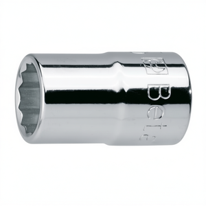 Chiavi a bussola poligonali cromate da 1/2 pollice con attacco femmina - Product Image 2