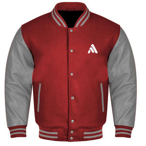 แจ็คเก็ตวาร์ซิตี้ผู้ชายแบบสั่งทำพิเศษ ผ้าขนสัตว์ 100% แขนหนัง ทรงหลวม ไซส์ยาว แบรนด์ Antique Fashion - Product Image 3