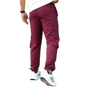 Pantalon de jogging pour homme, tissu extensible de qualité supérieure, coupe ajustée, poche d'exercice, cordon de serrage, vente en gros, 2026 - Product Image 4