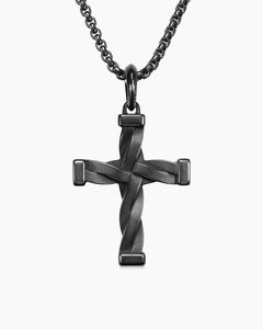Cross Necklace for Men, Metal Pendant Chain Jewelry, <b>Christmas</b> Stocking Stuffers, Christian Baptism Birthday Gifts - Product Image 2