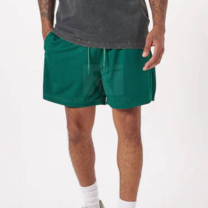 Pantalones cortos de malla de servicio OEM Pantalones cortos de malla de diseño personalizado para hombres Nueva llegada Pantalones cortos de malla de color sólido para adultos - Product Image 2